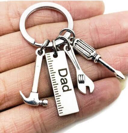 Dad Hammer Wrench Screwdriver Keyring Accessories Clinks Australia 