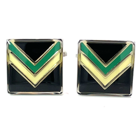 Colour Port Adelaide Power AFL Cufflinks