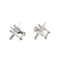 P38 Chrome Lightening Aircraft Cufflinks