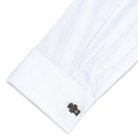 Robot Cufflinks in Antique Burnished Gold