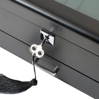 4 Slots Wooden Watch Box with Green Interior and Drawer