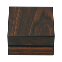 Walnut Wooden Foldable Cigar Ashtray with Cigar Cutter