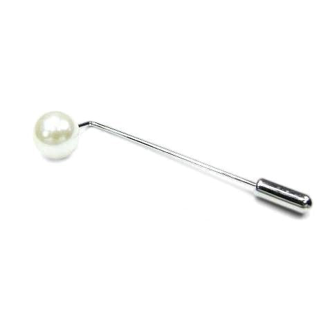Pearl Effect Stick Pin Tie Bars Clinks Pearl Effect Stick Pin 
