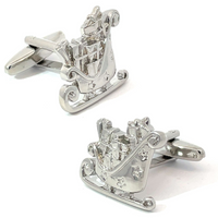 Santa Sleigh Cufflinks