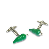 Hot Green Chili Peppers Cufflinks Novelty Cufflinks Clinks Australia Hot Green Chilli Peppers Cufflinks