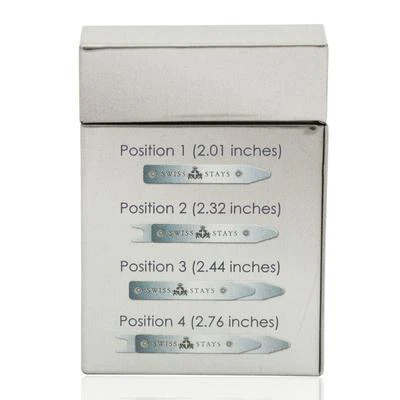 Swiss Stays 3 pack Adjustable Titanium Collar Stays