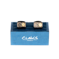 Steampunk Gear Cufflinks in Gunmetal