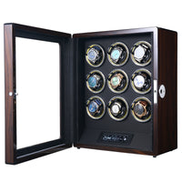 Albany Watch Winder for 9 Watches with Fingerprint Lock