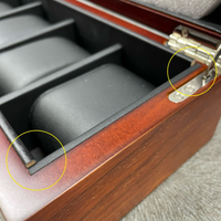Seconds - 5 Slots Mahogany Wooden Watch Box