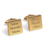 Engraved Words Custom Cufflinks