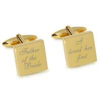 Father of the Bride Loved Her First Engraved Wedding Cufflinks Engraving Cufflinks Clinks Australia