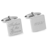 Father of the Groom Wedding Date Engraved Cufflinks Engraving Cufflinks Clinks Australia