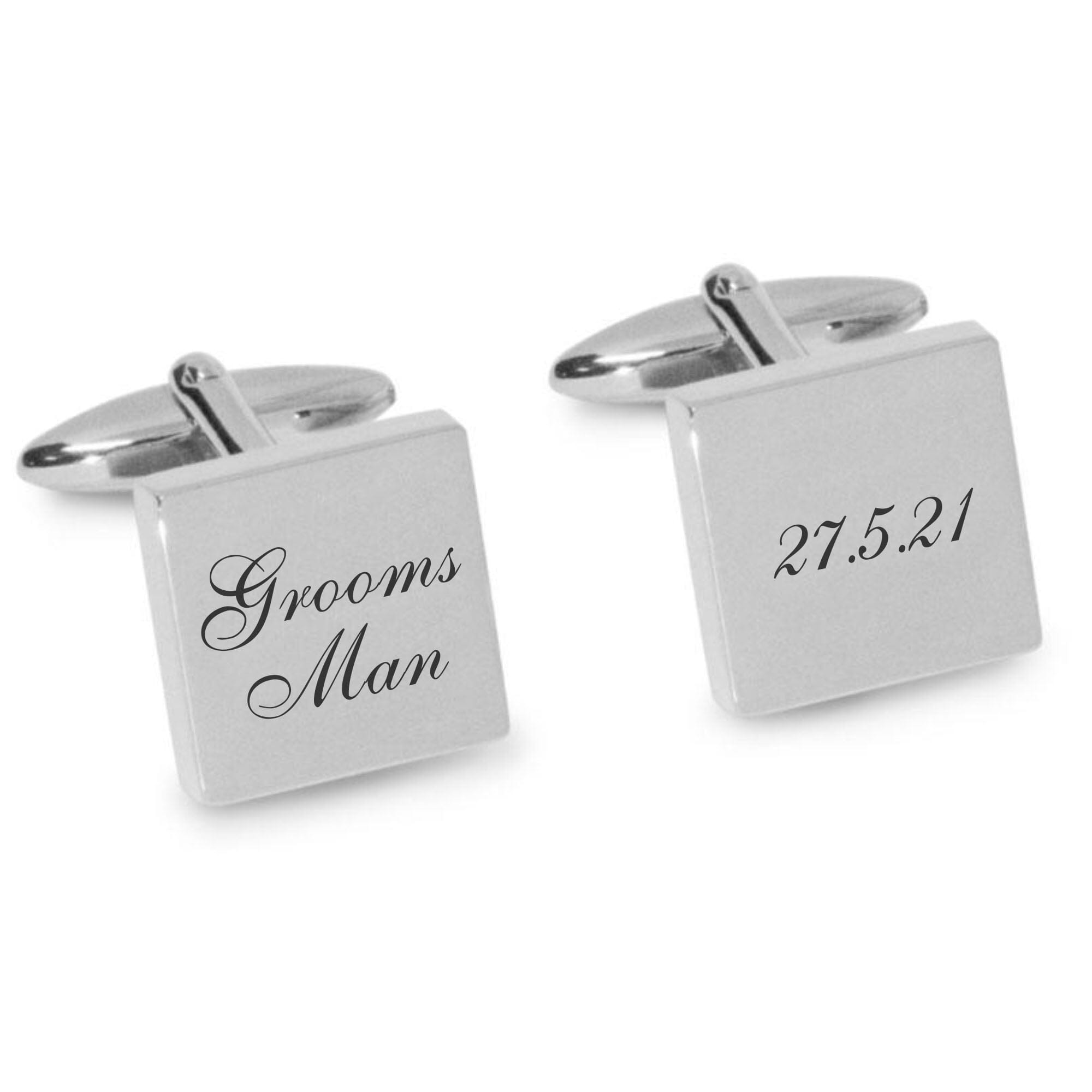 Grooms Man Wedding Date Engraved Cufflinks Engraving Cufflinks Clinks Australia 