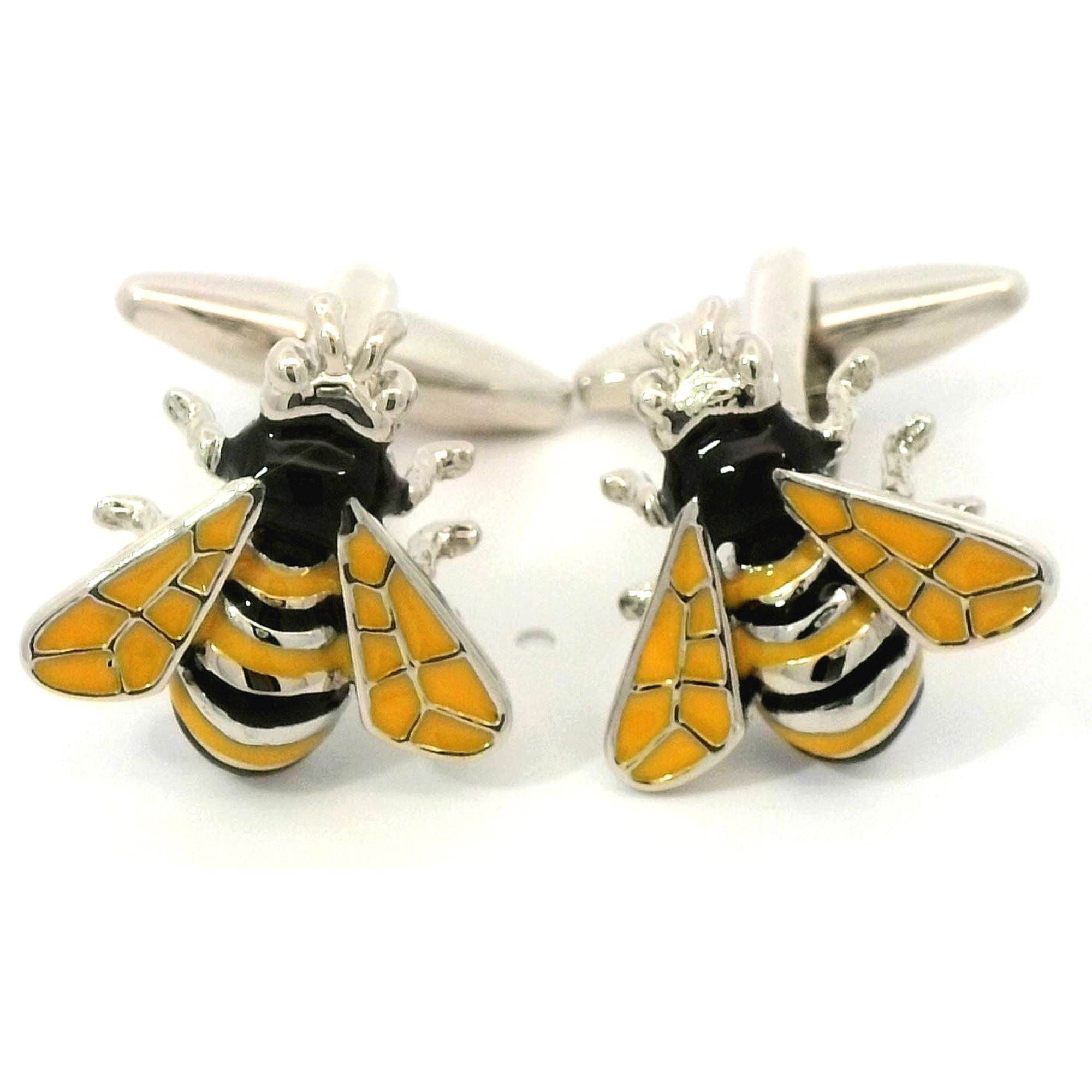 Bumble Bee or Wasp Cufflinks Novelty Cufflinks Clinks Australia 