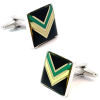 Colour Port Adelaide Power AFL Cufflinks