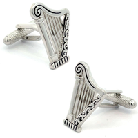 Silver Harp Cufflinks