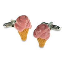 Ice Cream Cone Cufflinks Novelty Cufflinks Clinks Australia Ice Cream Cone Cufflinks