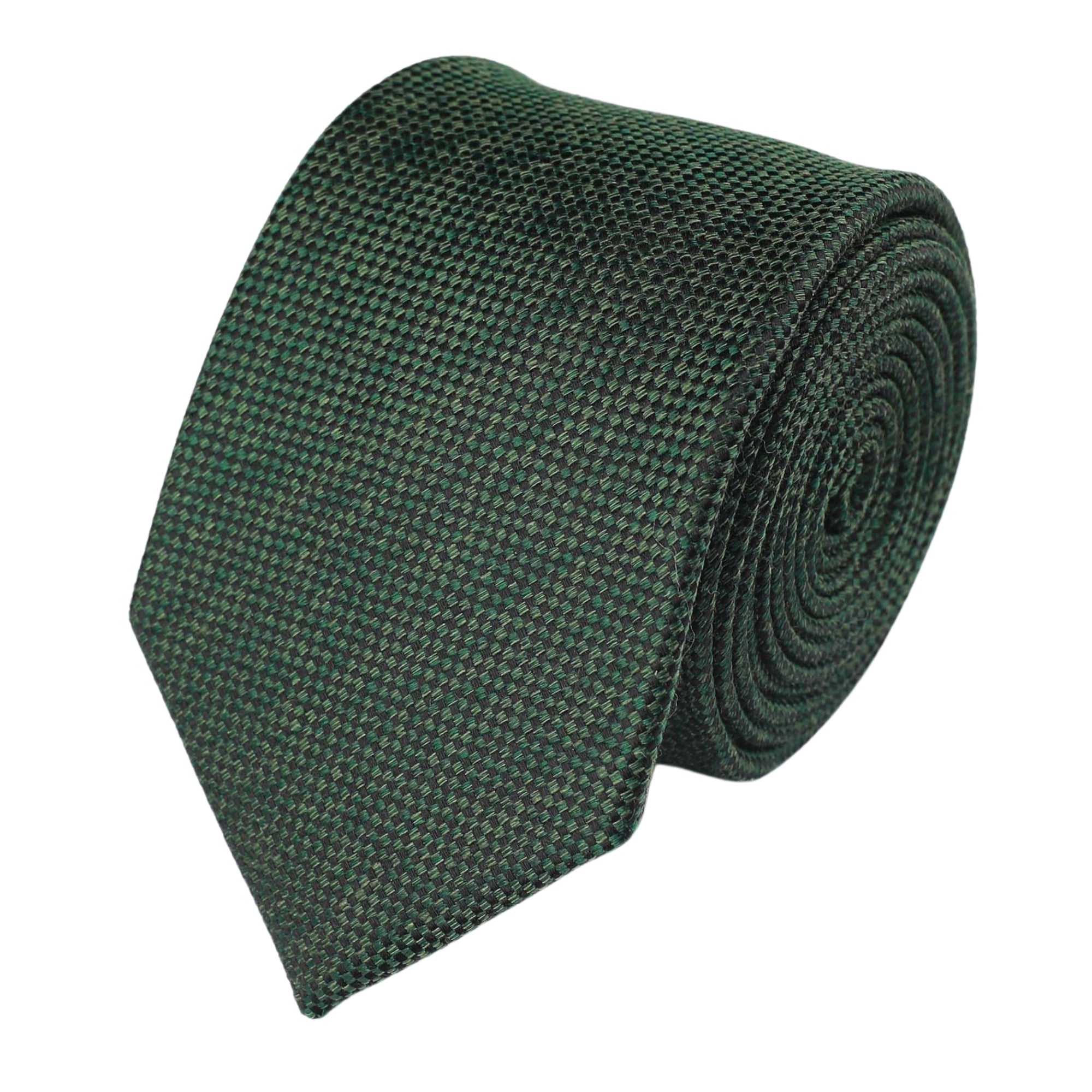 Dot Textured Fren Green Tie