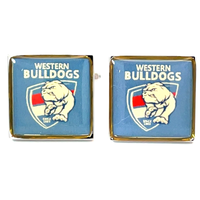 Colour Western Bulldogs AFL Cufflinks