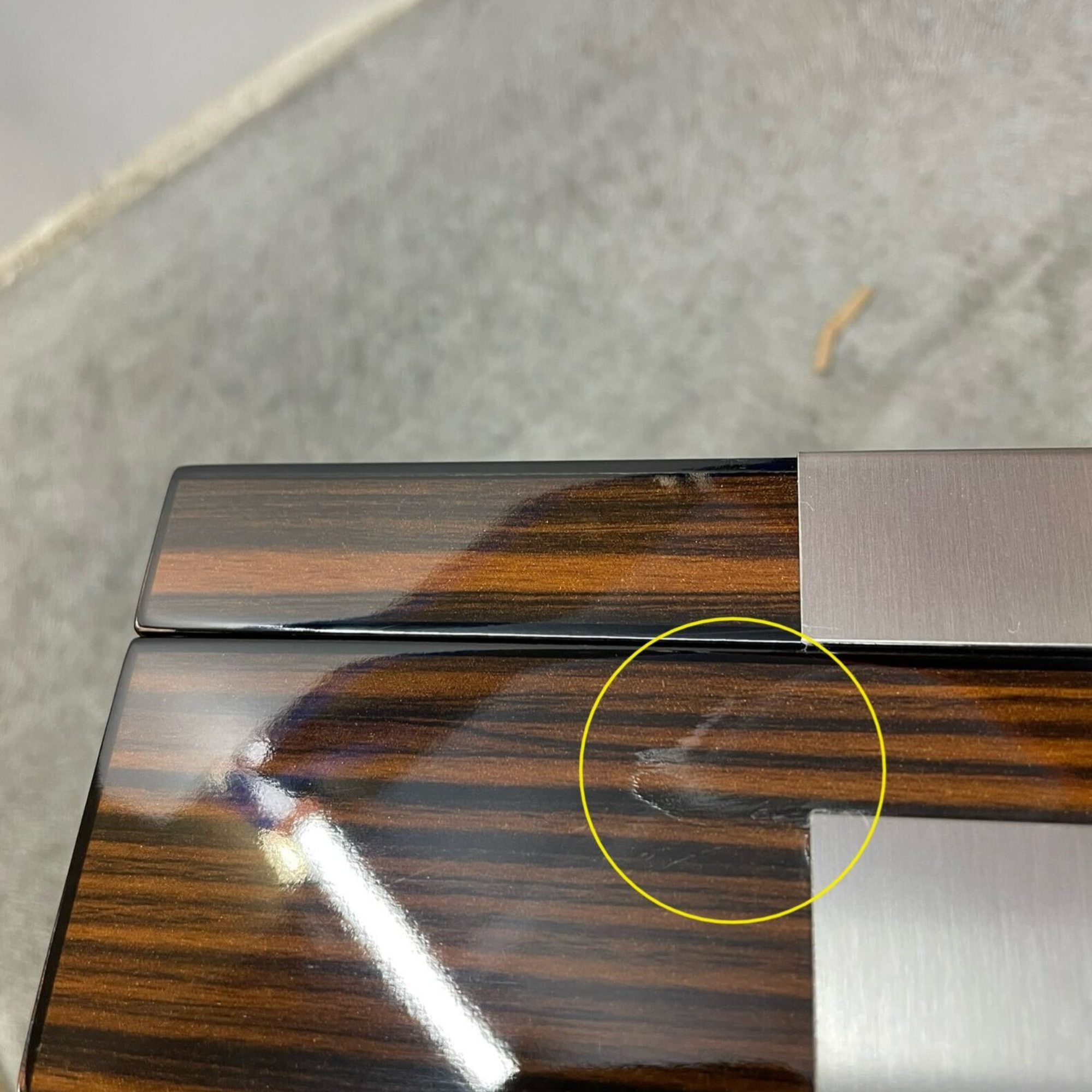 Seconds - Ebony Wooden Cufflink Watch Box