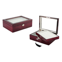 72 Pairs Cherry Wooden Cufflink Box Cufflink Boxes Clinks Australia