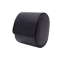 Watch Roll Case for 1 in Black Vegan Leather Watch Boxes Clinks