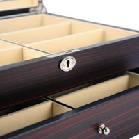 12 Pairs Ebony Wooden Sunglass Box Storage Boxes Clinks Australia