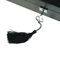 8 Slot Black Wooden Watch Box with Green Interior