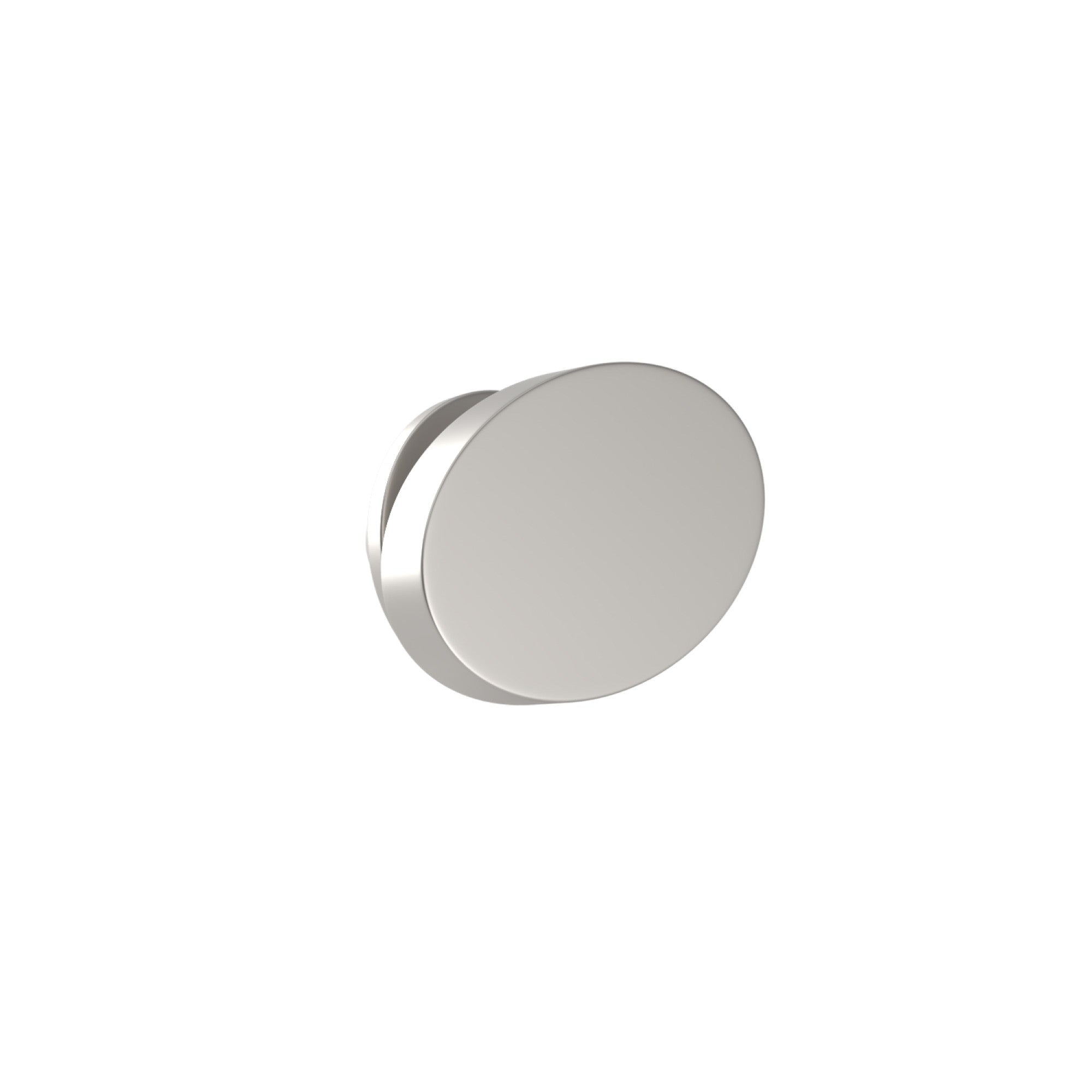 Oval Brushed Silver Engravable Lapel Pin
