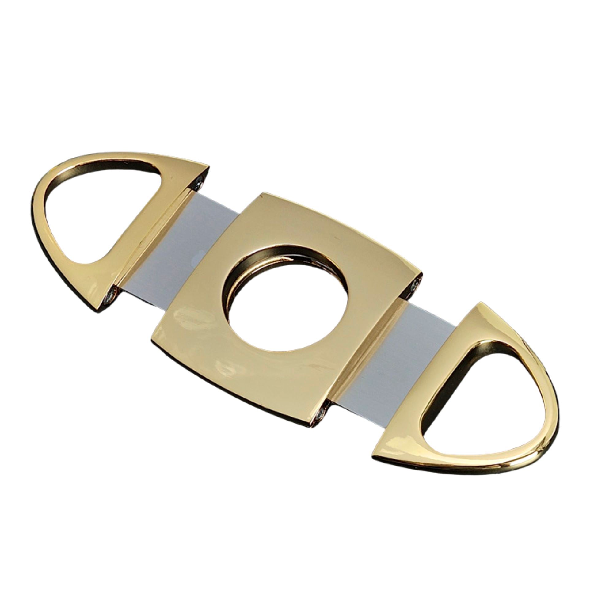 Gold Two Finger 64 Ring Gauge Cigar Cutter Boxed Cigar Cutter Clinks Australia 