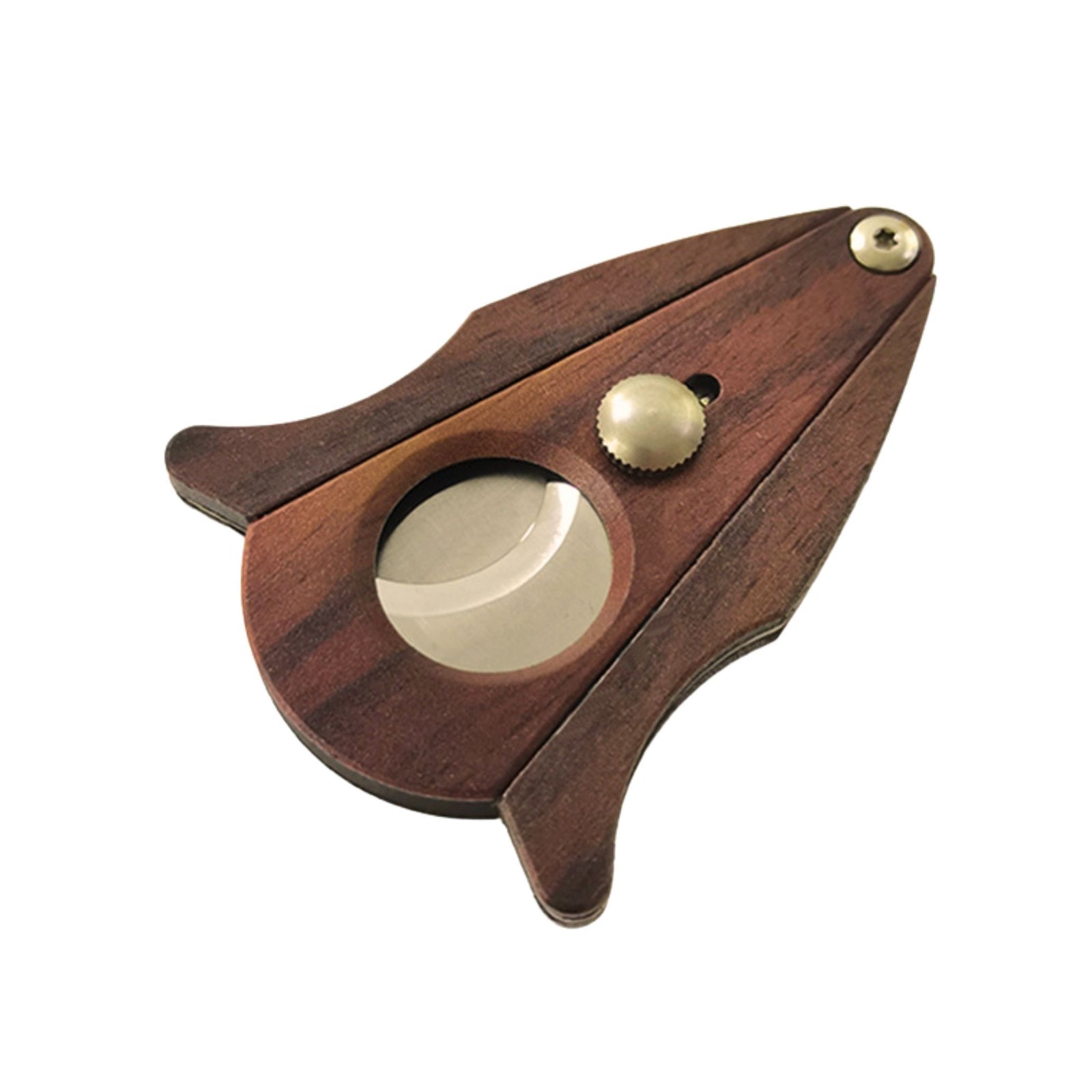 Wood And Stainless Steel 56 Ring Gaugel Cigar Cutter With Cut And Lock System Cigar Cutter Clinks Australia 