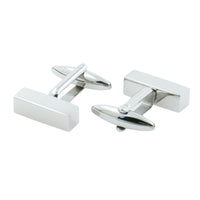 Silver Solid Bar Engravable Cufflinks Classic & Modern Cufflinks Clinks Australia
