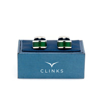 Green Cateye Cufflinks Classic & Modern Cufflinks Clinks Australia