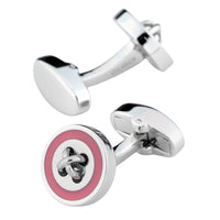 Pink Button Cufflinks Classic & Modern Cufflinks Clinks Australia