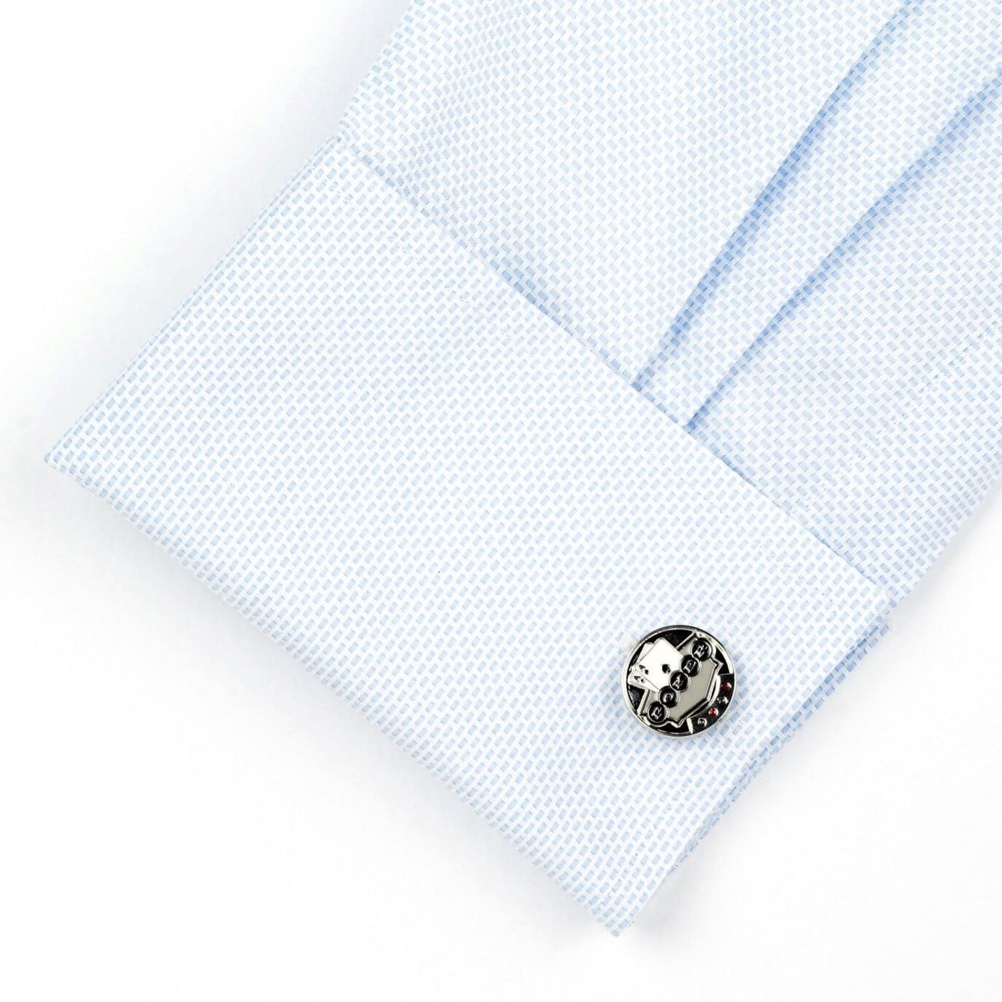 Poker Pocket Aces Poker Chip Novelty Cufflinks Clinks Australia 