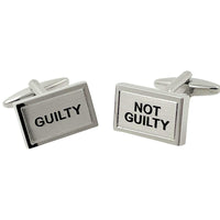 Guilty / Not Guilty Cufflinks Novelty Cufflinks Clinks Australia
