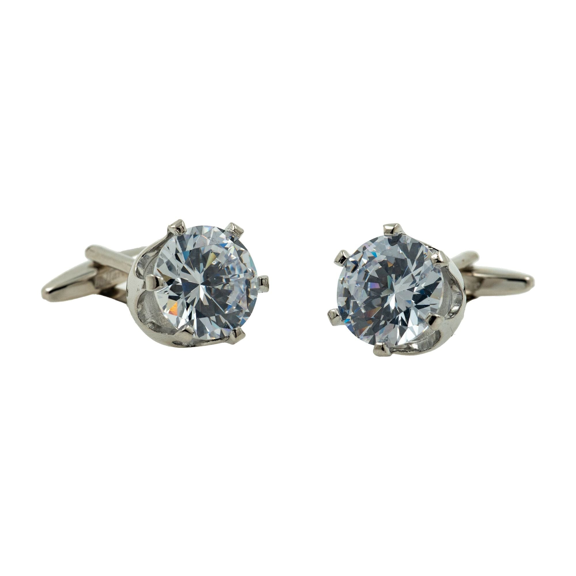 Shiny Crystal Crown Cufflinks Classic & Modern Cufflinks Clinks 