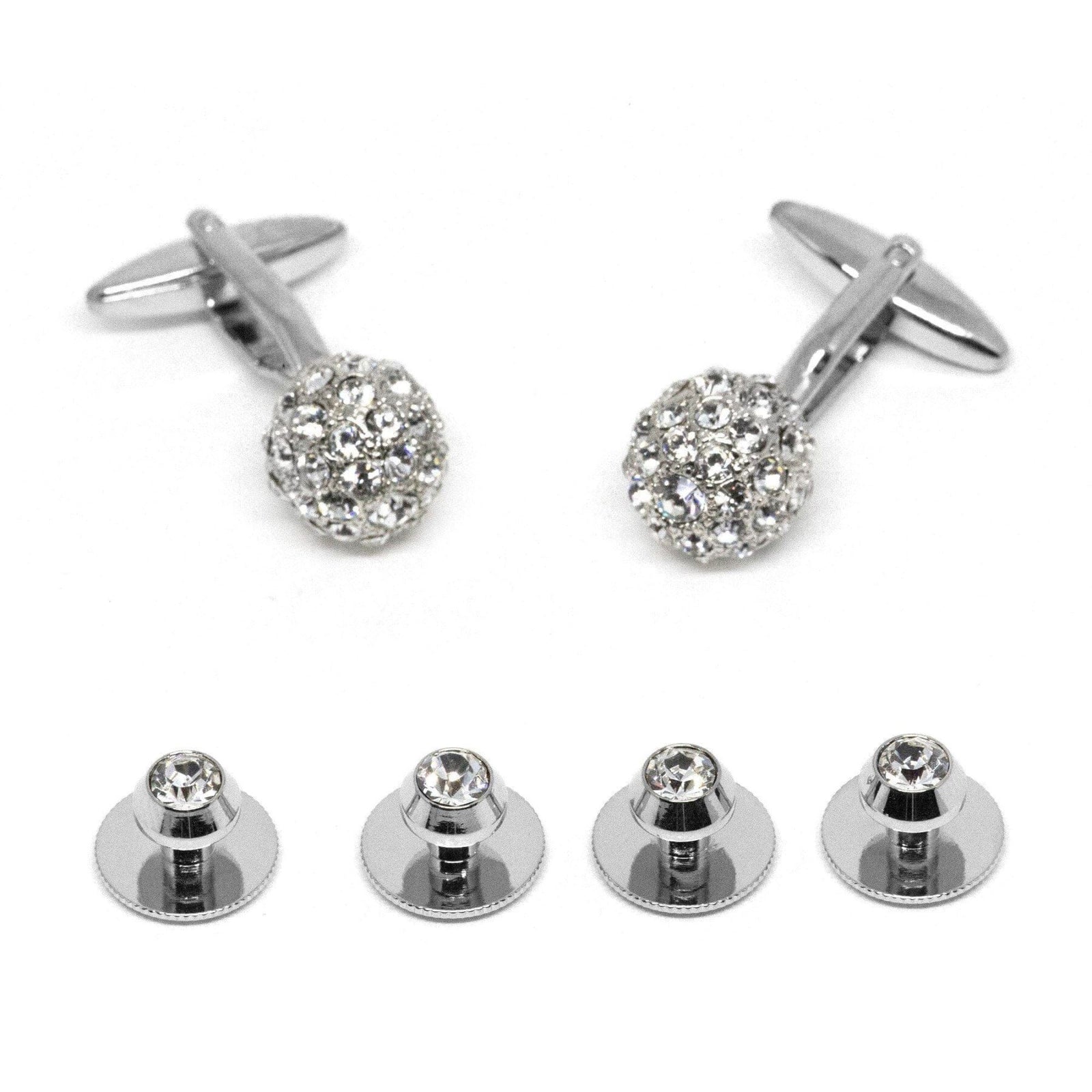 Crystal Ball Cufflinks and Stud Set Stud Sets Clinks Australia 