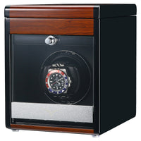 Vansolo Watch Winder for 1 Brown Watch Winder Boxes Clinks