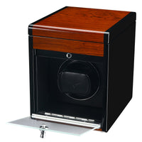 Vansolo Watch Winder for 1 Brown Watch Winder Boxes Clinks