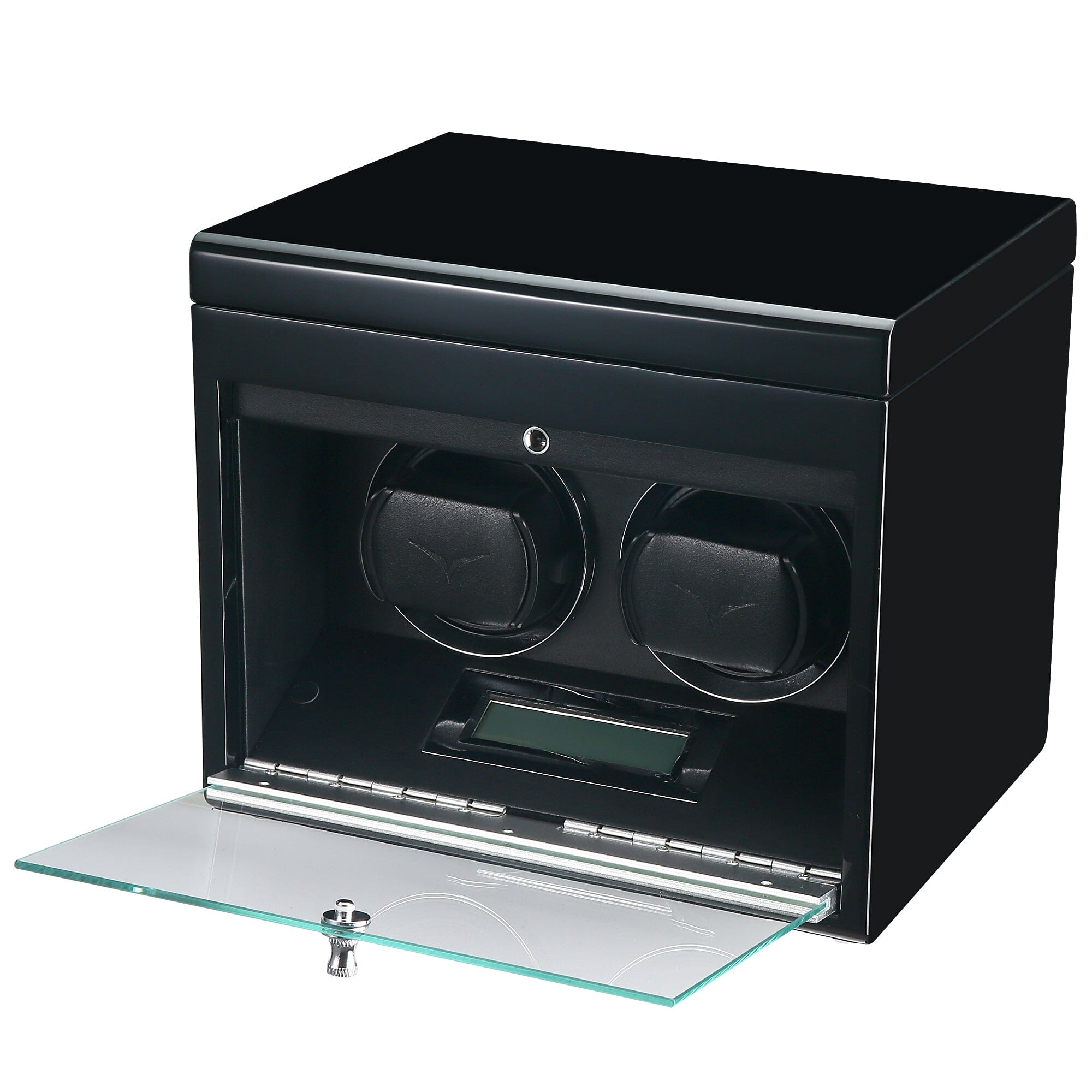 Vancouver Watch Winder for 2 Black Watch Winder Boxes Clinks 