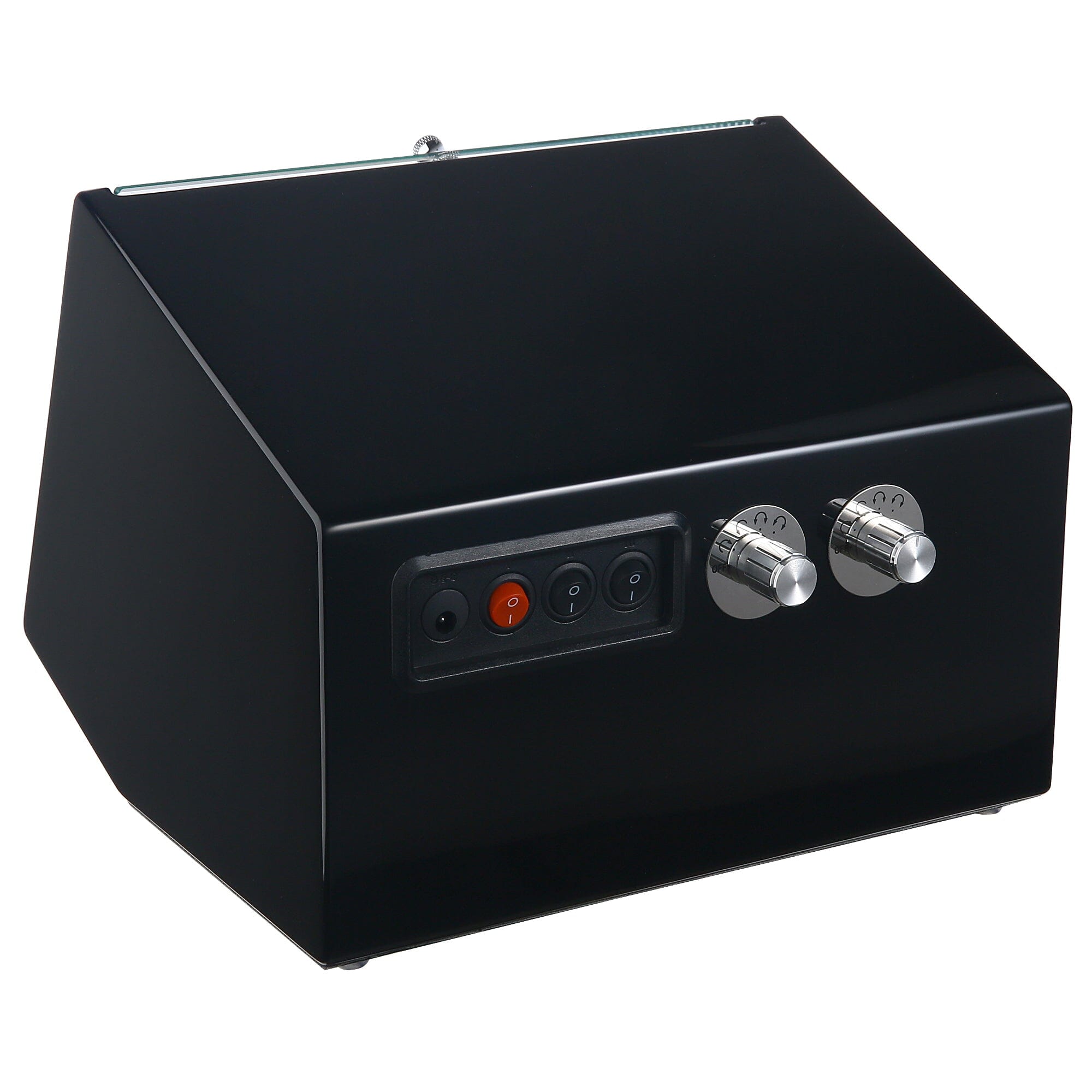 Theodore Watch Winder for 2 Black Watch Winder Boxes Clinks 