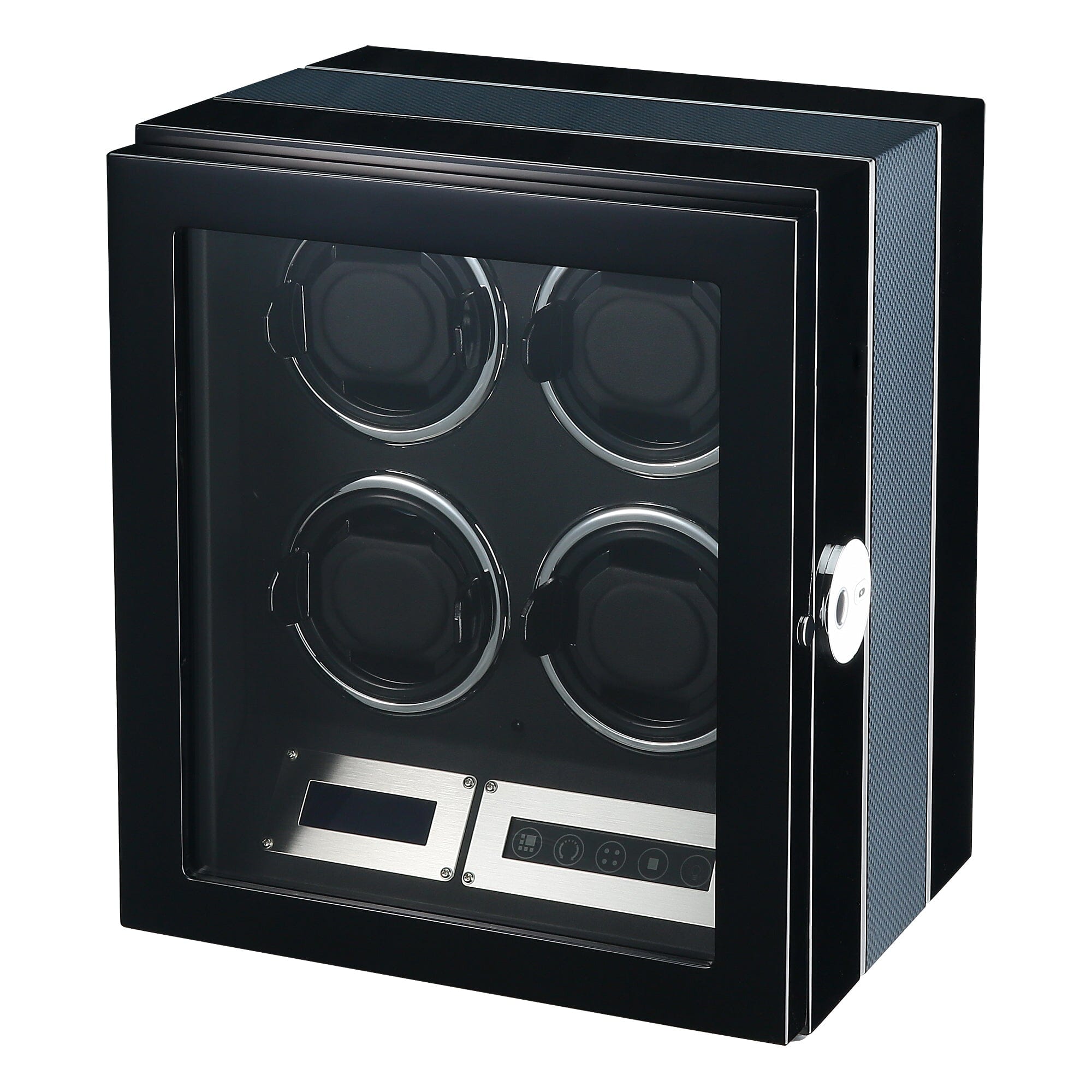 Flinders Watch Winder for 4 Watches with Fingerprint Lock Watch Winder Boxes Clinks 