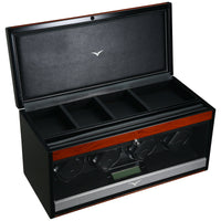 Vancouver Watch Winder for 4 Wood Grain Watch Winder Boxes Clinks