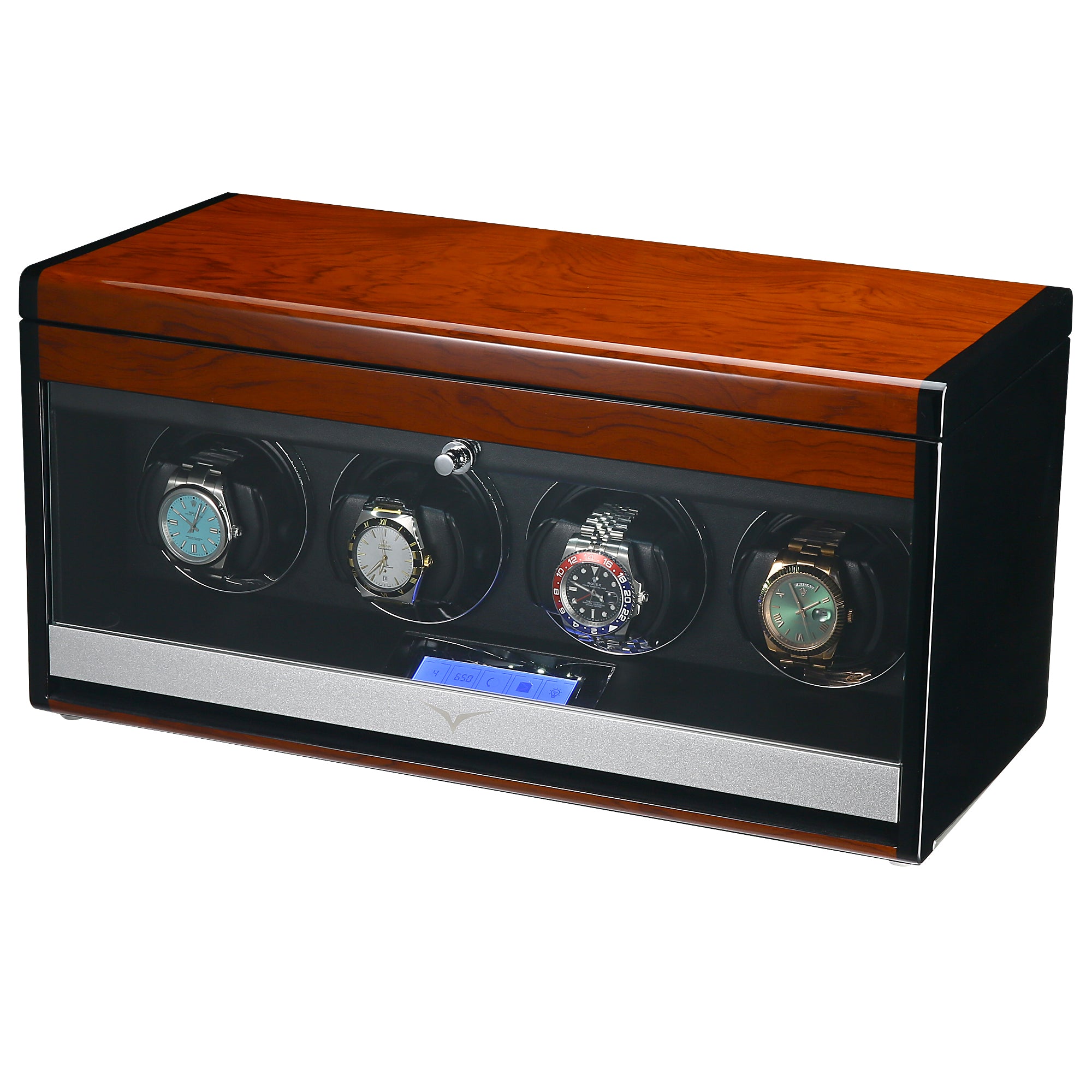 Vancouver Watch Winder for 4 Wood Grain