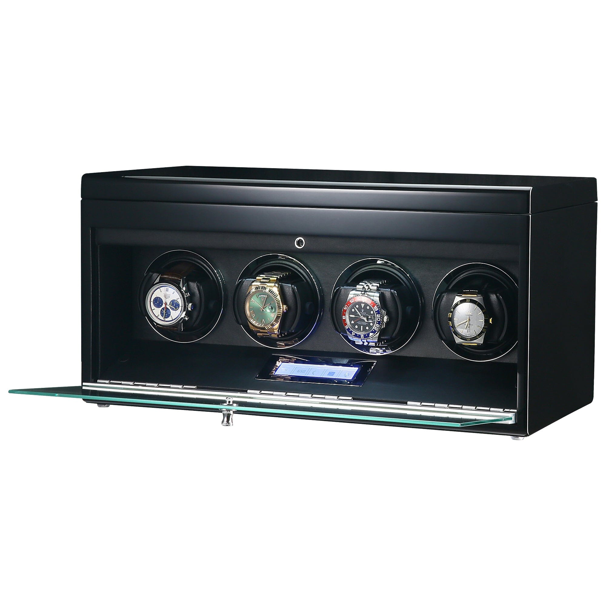 Vancouver Watch Winder for 4 Black Watch Winder Boxes Clinks 