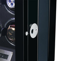 Flinders Watch Winder for 6 Watches with Fingerprint Lock Watch Winder Boxes Clinks