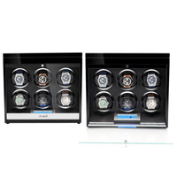 Vancouver Watch Winder for 6 Black Watch Winder Boxes Clinks