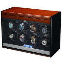 Vancouver Watch Winder for 8 Wood Grain Watch Winder Boxes Clinks