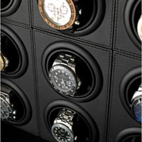 Vanguard Steel Watch Winder Security Safe with Digital Lock and Alarm Watch Winder Boxes Clinks